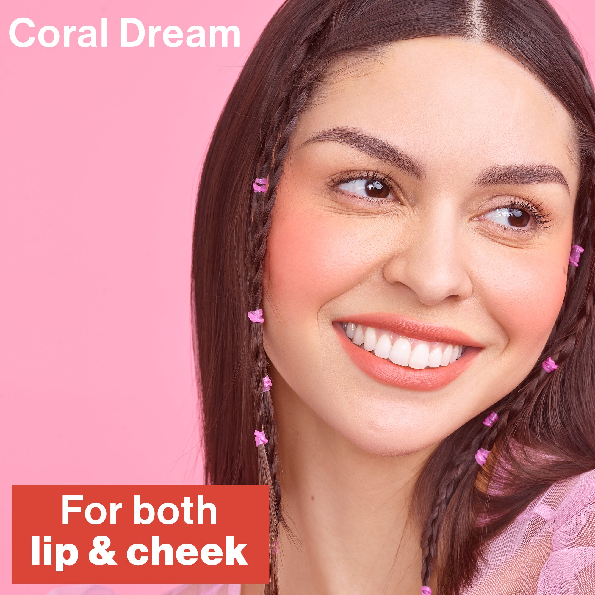 Mega Glo Lip & Cheek Color | Coral Dream - Image 3