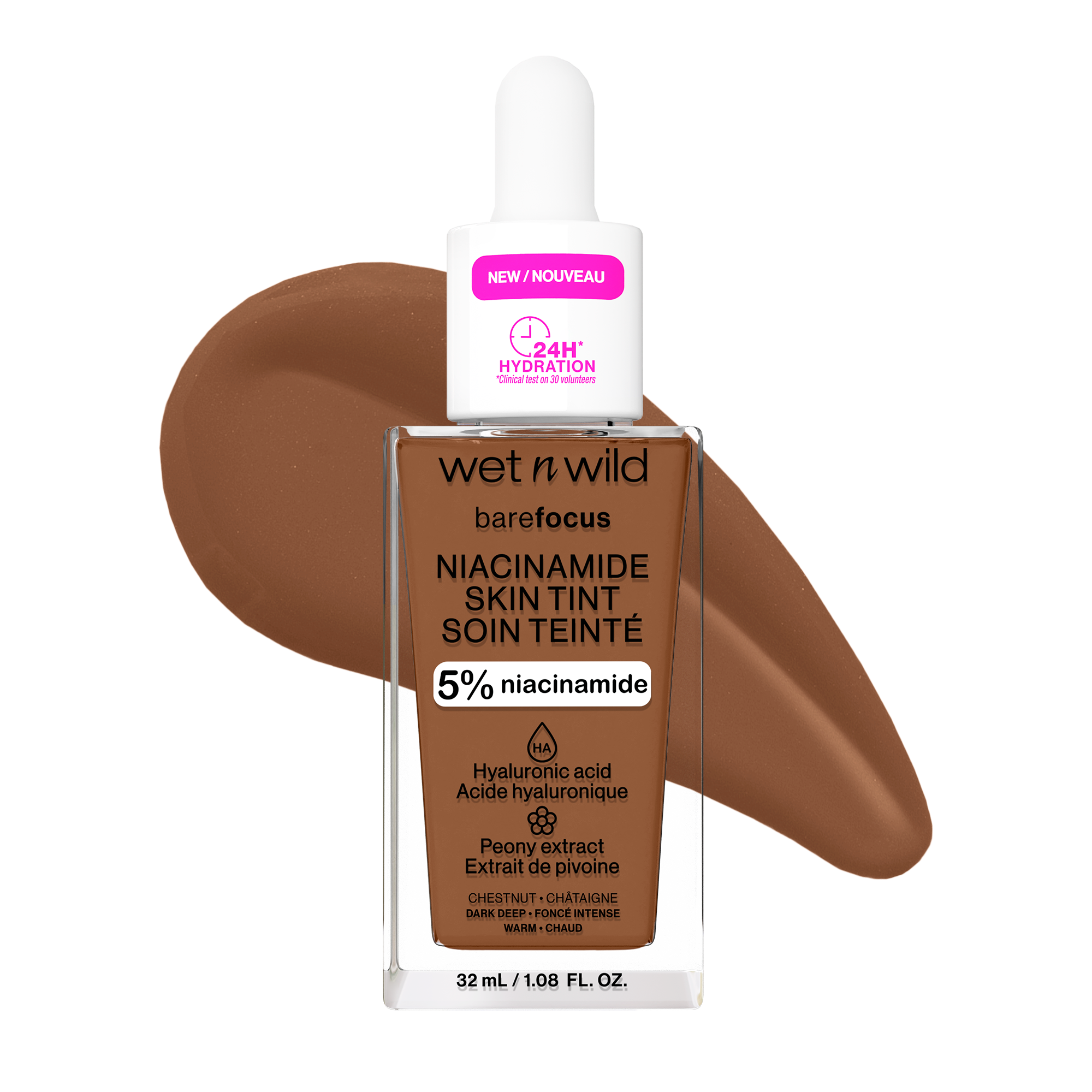Bare Focus Niacinamide Skin Tint | Chestnut