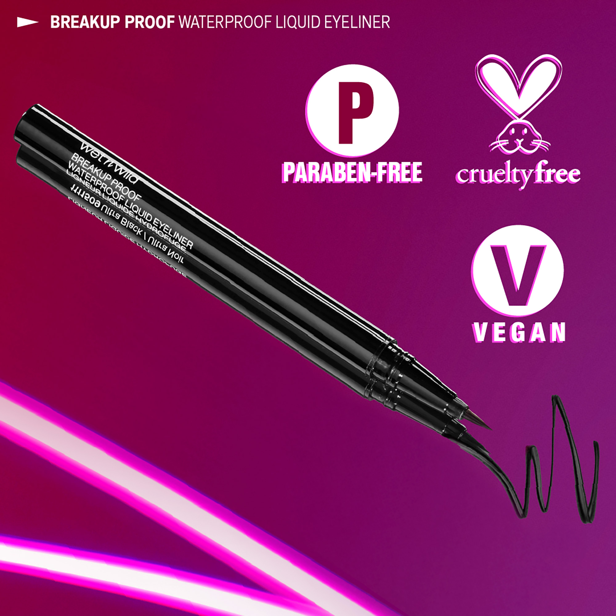 Breakup Proof Waterproof Liquid Eyeliner | Black - Image 5